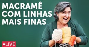 Macramê com linha fina
