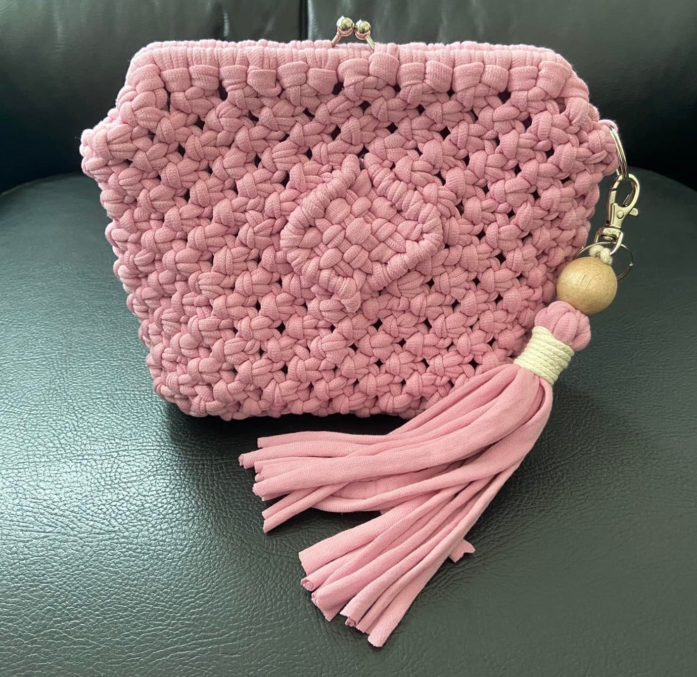 Bolsa com chaveiro tassel